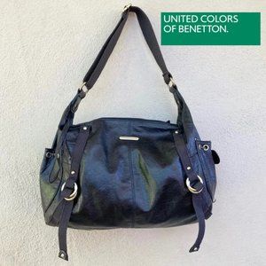 United Colors of Benetton Black Shoulder Bag w/ adjustable Strap.